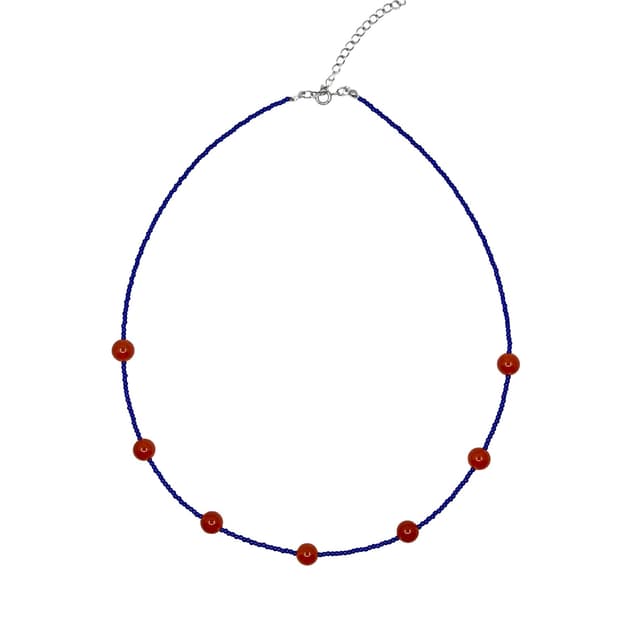 Blue pulse necklace