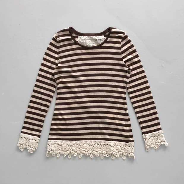 stripe crochet sleeve