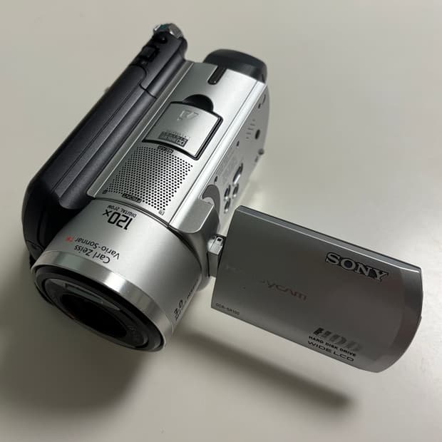 풀박/하이앤드) 소니 dcr-sr100 실버 빈티지 캠코더