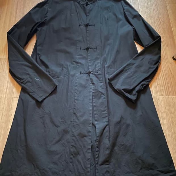 꼼데가르송 블랙 차이니즈 롱 셔츠