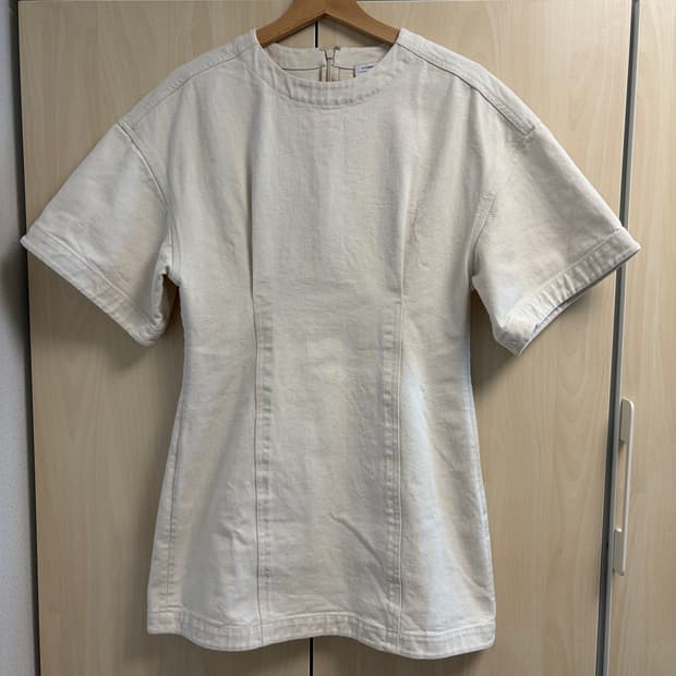 앤아더스토리즈 화이트 데님 미니 드레스 EUR S