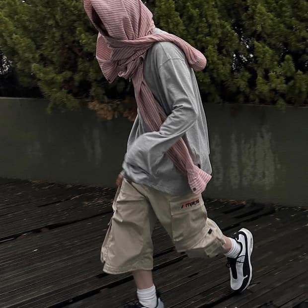 언타이틀드 아이딜 오버사이즈 롱슬리브 그레이 OS