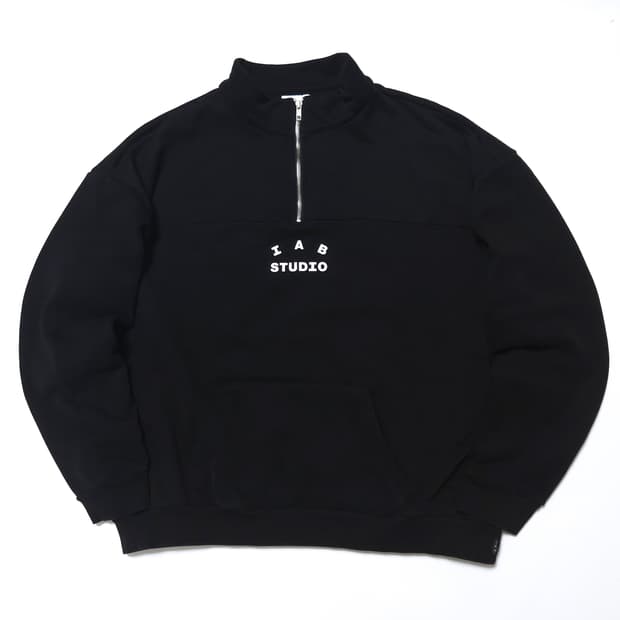 아이앱 스튜디오 기모 반집업 스웻셔츠 맨투맨