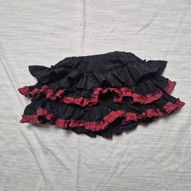 Punk Frilled Mini Skirt