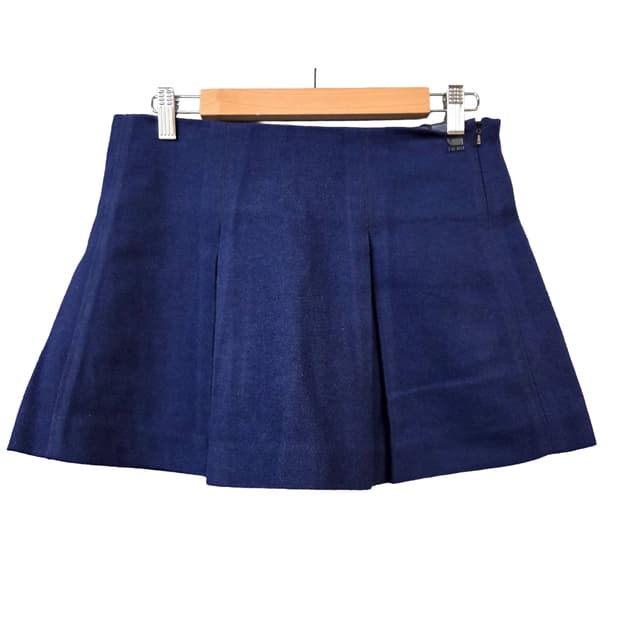 G-STAR네이비 플리츠 미니 스커트(26)