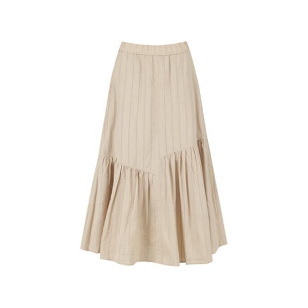 Beige tulle skirt (샤 스커트)