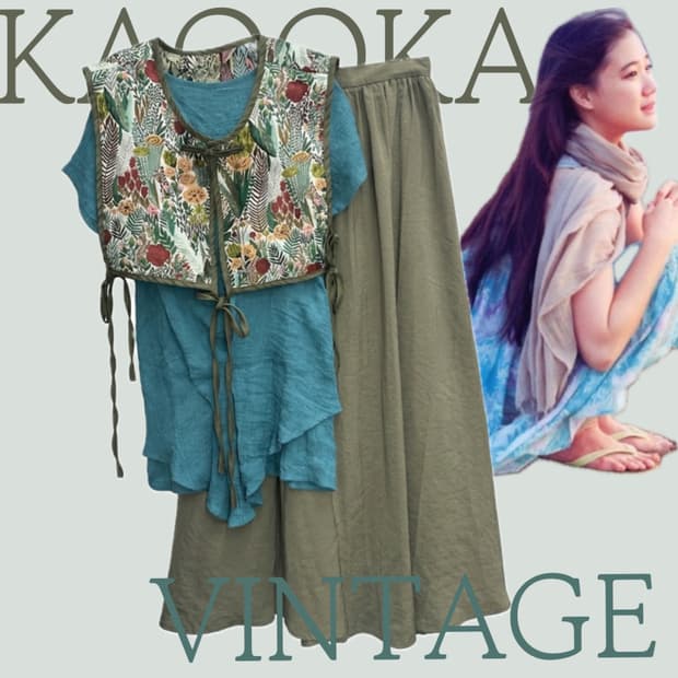 🌿하구미의 포레스트  코디세트🌿 레이어드 여름 봄 히피 그런지 