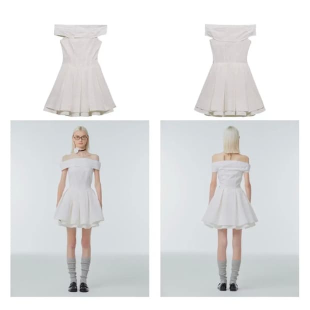 인스턴트펑크 오프숄더 원피스