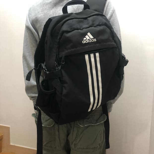 빈티지 아디다스 블랙 백팩