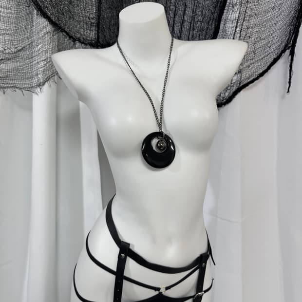 black necklace