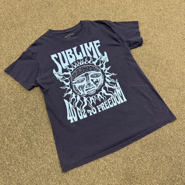 L) 서브라임 빈티지 프린팅 반팔 티셔츠