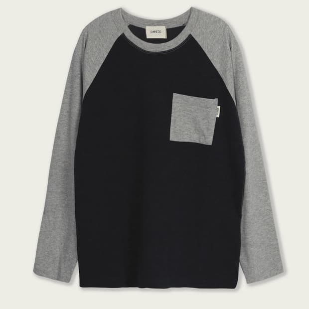 RAGLAN POCKET T-SHIRT DARK MOON