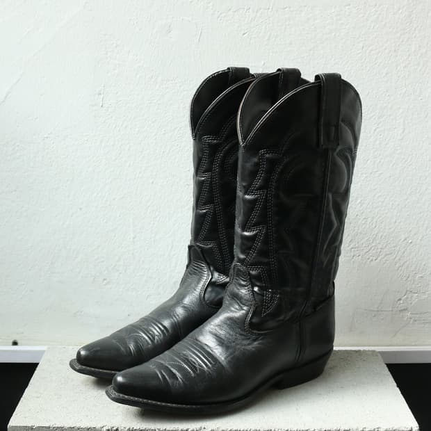 USA 빈티지 블랙 웨스턴 부츠 
