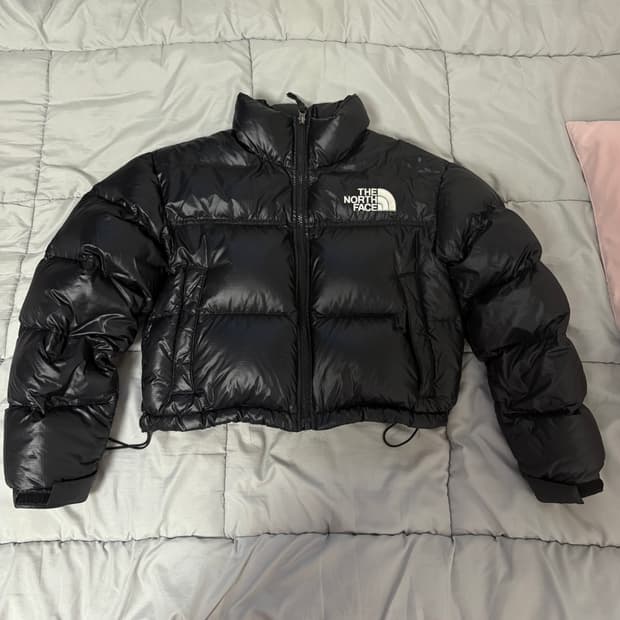 (W) 노스페이스 화이트라벨 눕시 숏 자켓 블랙(s)