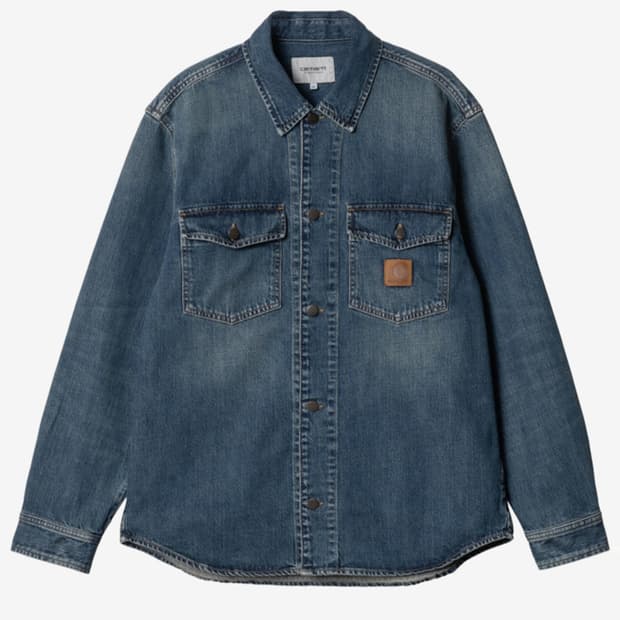 칼하트 WIP 링컨 셔츠 자켓 블루