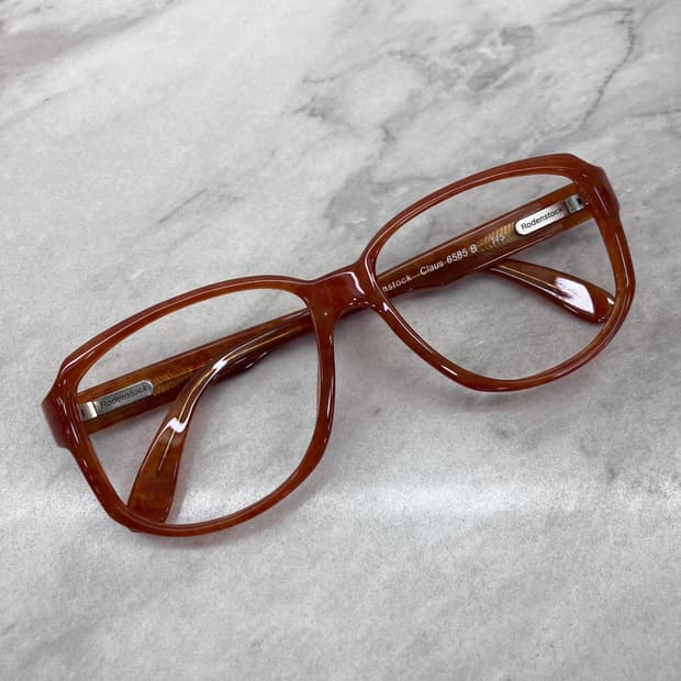 C09 로덴스톡 Rodenstock 레트로 호박 스퀘어 뿔테 안경