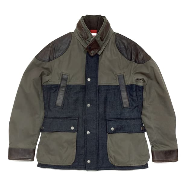 헨리코튼 패딩 야상 울 가죽 믹스 (100-105)