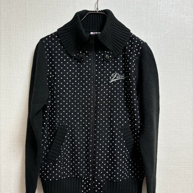 Fila 도트 니트집업