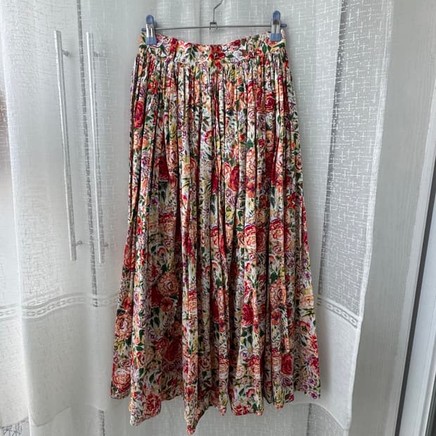 예쁜 플라워패턴 롱스커트 스몰