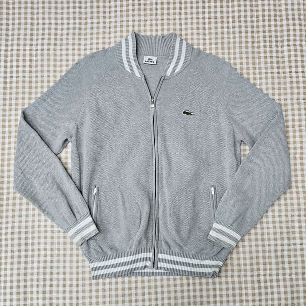 라코스테 얇은 집업 가디건 남자100