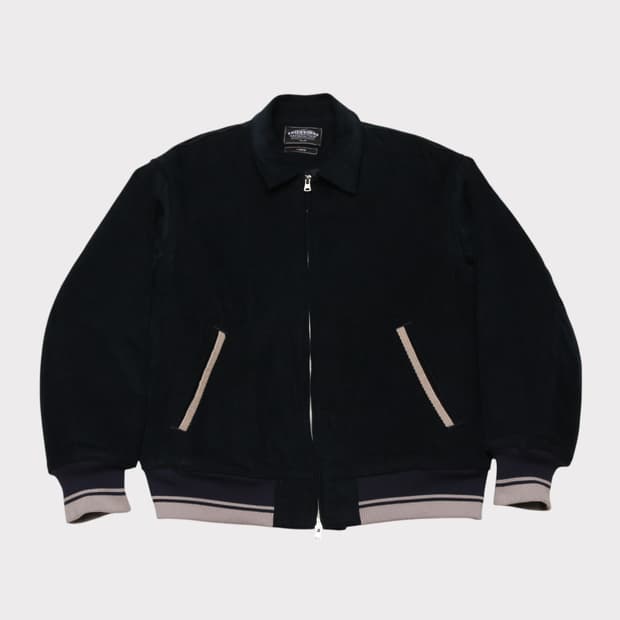 [L] 프리즘웍스 네이비 코듀로이 바시티 자켓