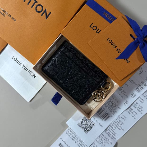 [백화점판/당일출고]루이비통 앙프렝뜨 참 카드지갑