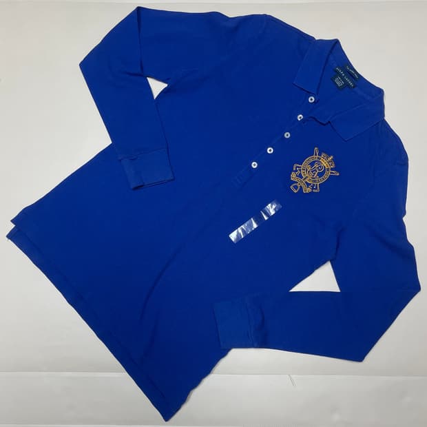 새상품)폴로 랄프로렌 롱슬리브 카라티 블루