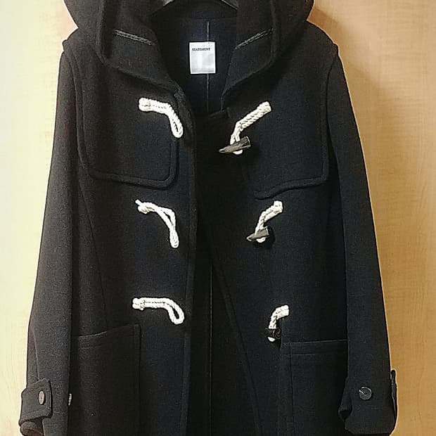 도매브랜드 Statement /더플 롱코트 블랙칼라 
