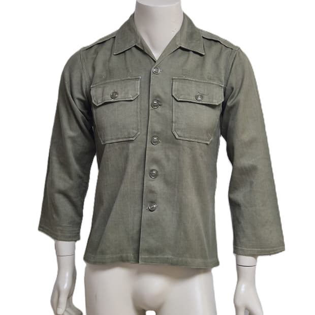 육군 구형 60~70년대 민무늬 전투복 상의 자켓 (S)