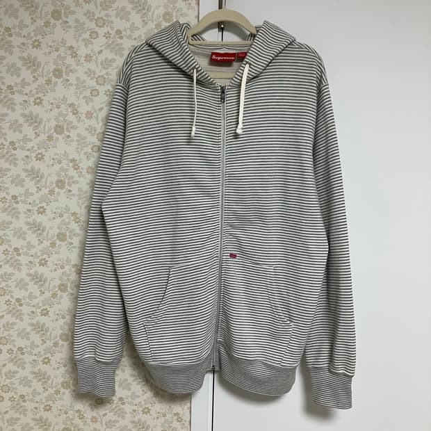 슈프림 10SS 스트라이프 후드집업