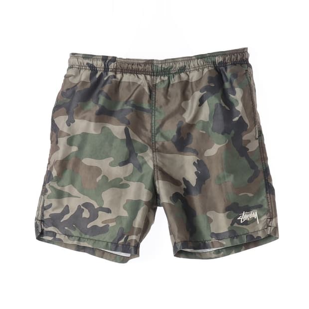 스투시 카모플라쥬 스몰 로고 스윔 쇼츠 M