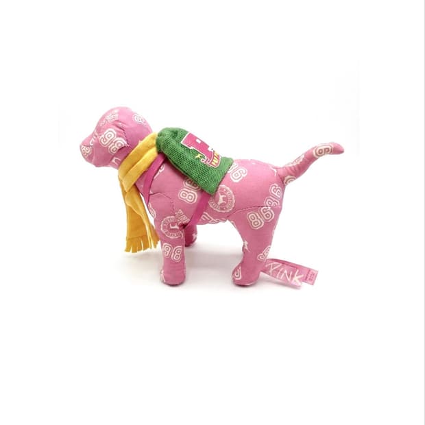 LOVE PINK dog plush toy