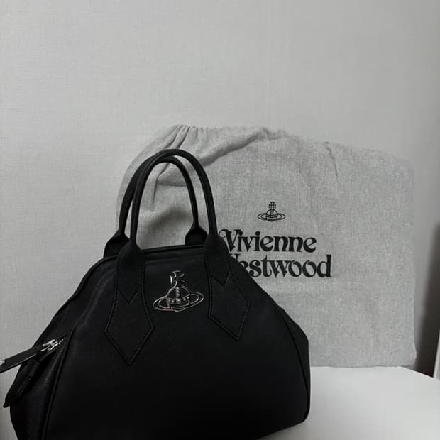 비비안웨스트우드 야스민 핸드백 미디움(m) 블랙 토트백