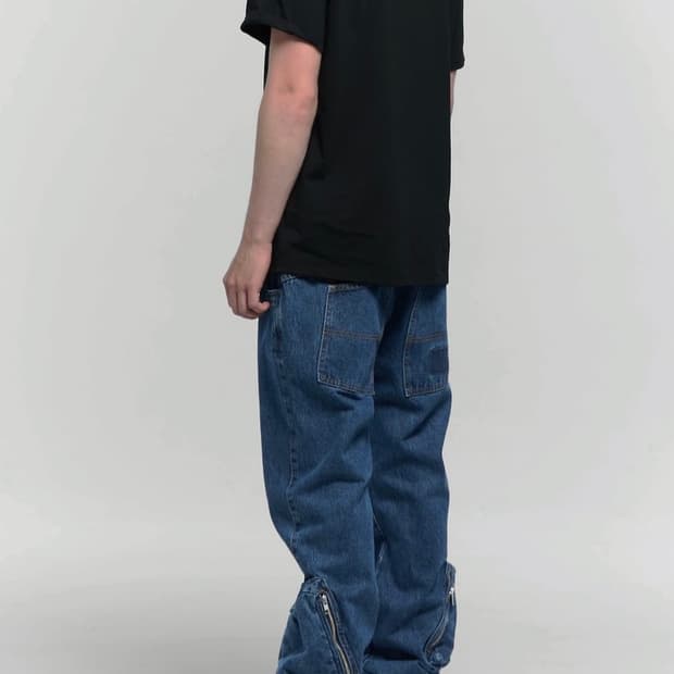 [M]플라스틱 프로덕트 MPa ANKLE CARGO PANTS BLUE