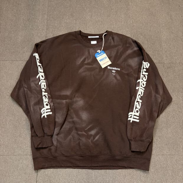 Liberaiders 리베라이더스 워싱 빈티지 크루넥 스웻셔츠 