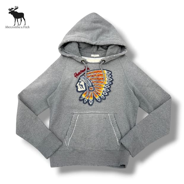 아베크롬비 보헤미안 그래픽 그레이 후드티