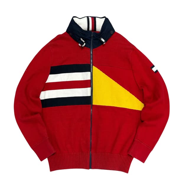 타미힐피거 플래그 니트집업(L)