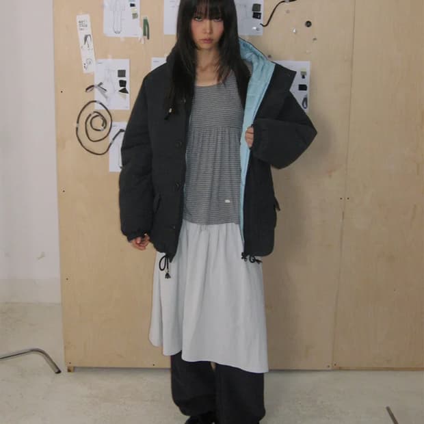 온스카 리버서블 패딩