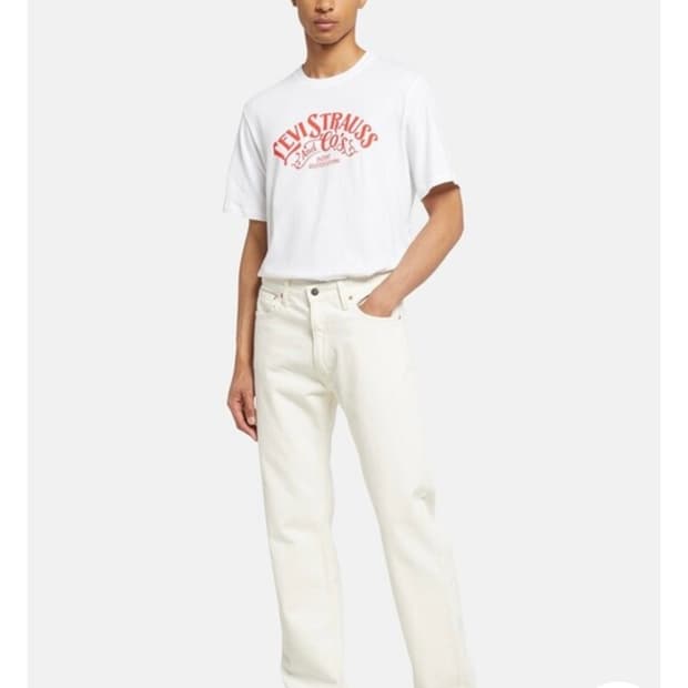 (30) 리바이스 555 96 릴렉스 스트레이트 진 화이트