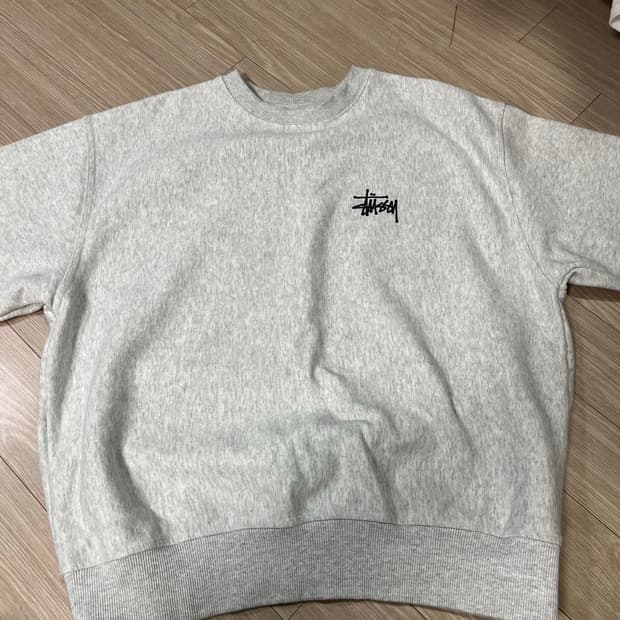 스투시 애쉬 해더 맨투맨