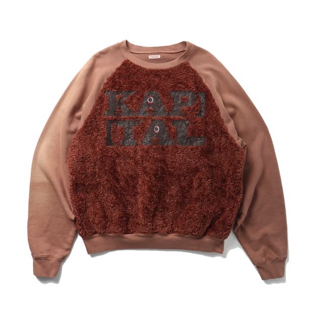 KAPITAL 30 Fleece × Fur Grizzly Sweat