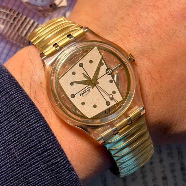 94년판) 빈티지 스와치 아이러니  골드 익스팬션  mannequin