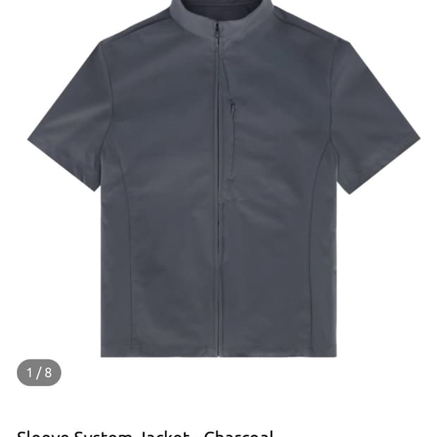 Sleeve System Jacket - Charcoal 1