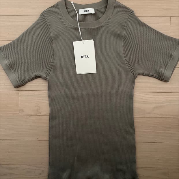 RIER T-SHIRT IN FOG KNIT