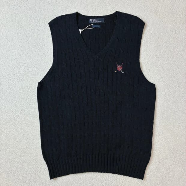 폴로 랄프로렌 90's 골프 방패 니트 베스트 PN5937