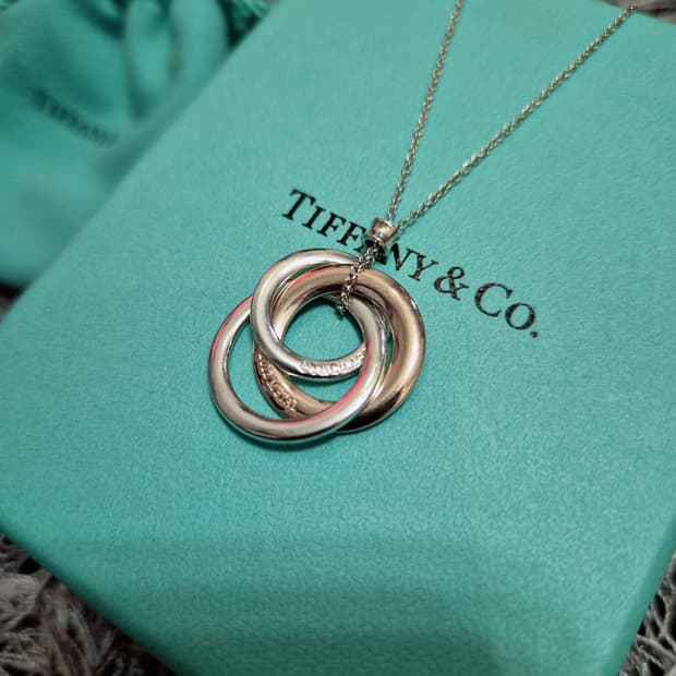 티파니 한정판 트리플 서클 목걸이