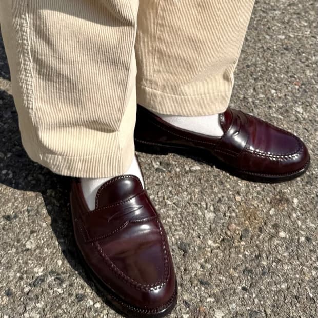 알든 986 버건디 코도반 페니로퍼 8.5e(270)