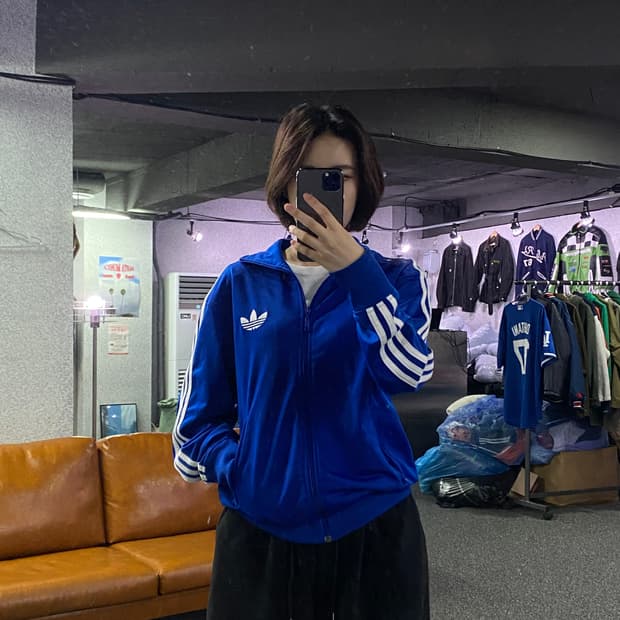 아디다스 파이어버드 블루 트랙탑 져지 B2807