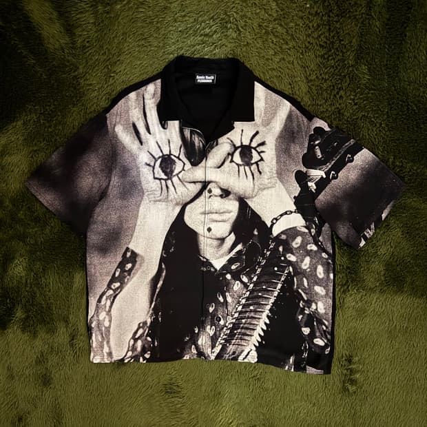 [XL] PLEASURES 플레져스 X 소닉 유스 오픈카라 레이온 셔츠