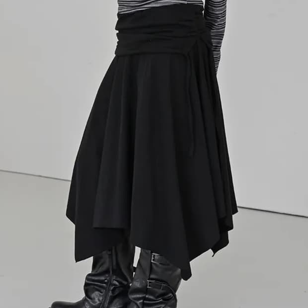 바이너리원 언발 스커트